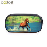 Running Horse Cosmetic Cases Pencil Bag School Supplies