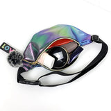 Sequins Printing Waist Bag Glitter Phone Pouch for Women Girls Men