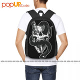 Skull Head & Snake Backpack Large Capacity Schoolbag