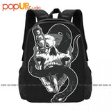 Skull Head & Snake Backpack Large Capacity Schoolbag