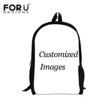 Skull Print Men Backpack Kids Boys Girls School Bags Teenage Bagpack