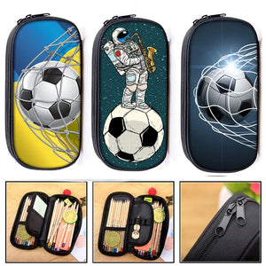 Soccerly/Footbally Print Pencil Bag Kids School Bags Stationary Bags