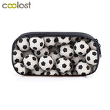 Soccerly/Footbally Print Pencil Bag Kids School Bags Stationary Bags