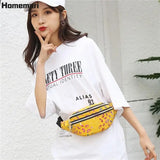 Street Style Waist Bag Pack Women's Wallet Purse Large Phone Belt Bag Pouch