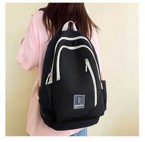 Waterproof Nylon Student Schoolbag Large Capacity Backpack
