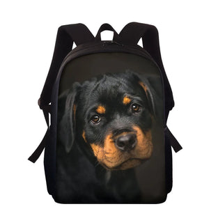 Rottweiler 3D Print Schoolbags for Teens Boys Girls Kids Backpack