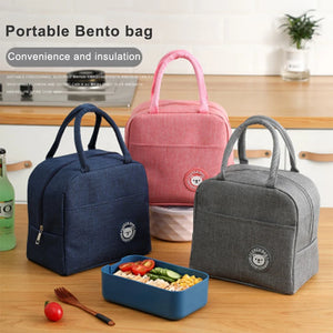 Waterproof Nylon Thermal Lunch Bag for Women