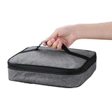 Aluminum Foil Insulated Lunch Bag Easy Clean Zipper Travel