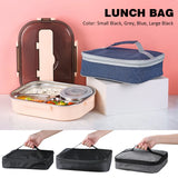 Aluminum Foil Insulated Lunch Bag Easy Clean Zipper Travel