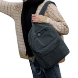 Corduroy Backpack Women Bookbags Striped Shoulder Bag