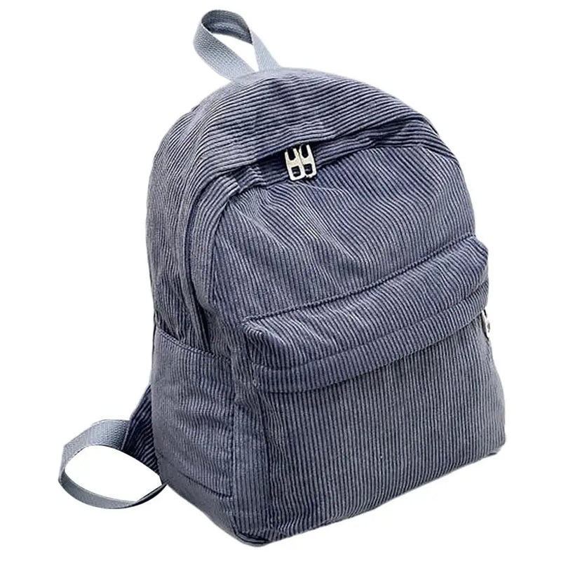 Corduroy Backpack Women School Backpack Shoulder Bag Teenger Girl Travel Bags