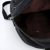 Corduroy Backpack Women School Backpack Shoulder Bag Teenger Girl Travel Bags