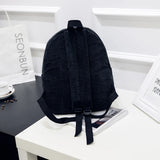 Corduroy Backpack Women School Backpack Teenager Girl School Bags