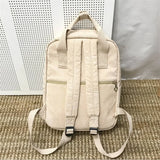 Women's Corduroy Backpack Winter Casual Solid School Bag