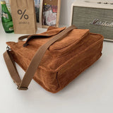 Corduroy Bag Women Shoulder Bags Canvas Tote Bag