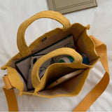 Corduroy Casual Canvas Bag Women's Shoulder Bag Handbag