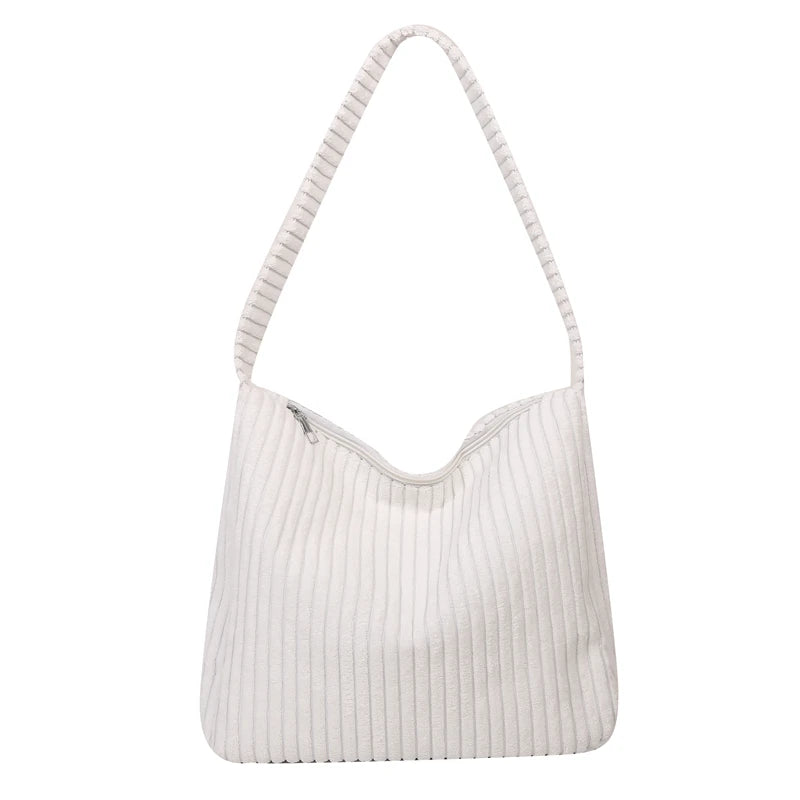 Corduroy Casual Women's Shoulder Bag Large Tote Bags