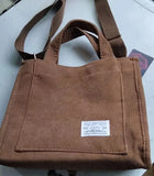 Corduroy Casual Women's Art Canvas Crossbody Bag