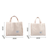 Corduroy Women's Tote Shoulder Bag Retro Canvas Crossbody Handbag