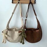 Corduroy Crossbody Bags Women Hobos Shoulder Bag Ladies Handbags
