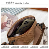 Corduroy Embroidered Totes Purses for Women