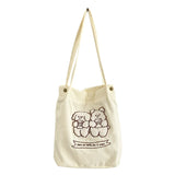 Corduroy Embroidery Women Large Shoulder Bag Schoolgirls Daily Book Tote Travel