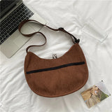 Corduroy Shoulder Bag Vintage Shopping Bags Girls Bookbag Handbags Tote