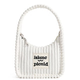 Corduroy Shoulder Bag Crossbody Square Handbag Women's Chain Bag