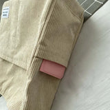 Corduroy Shoulder Bag Women College Style Crossbody Large Capacity