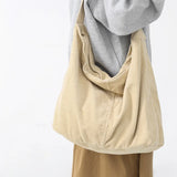 Corduroy Oversized Laptop Hobo Slouchy Bag