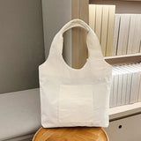 Women's Corduroy Tote Bag Large Capacity Handbag Shoulder Shopping Bag
