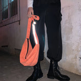 Corduroy Waist Bag Zipper Chest Bag Sport Travel Fanny Pack