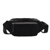 Corduroy Waist Bag Zipper Chest Bag Sport Travel Waist Belt Bags
