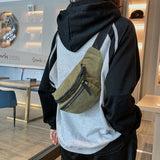Women's Corduroy Waist Bag Chest Bag for Casual Wear