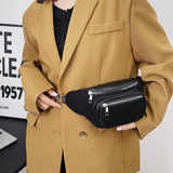 Corduroy Waist Bag Large Travel Chest Bag For Women