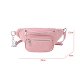 Corduroy Waist Bag Pack Women's Wallet Purse Large Phone Belt Bag