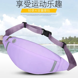 Corduroy Waist Pack Zipper Chest Bag Sport Travel Girl Waist Belt Bags