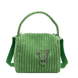 Corduroy Women Bags Casual Shoulder Messenger Bag Canvas Lady Tote Purse