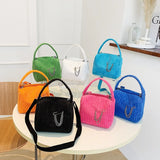 Corduroy Women Bags Casual Shoulder Messenger Bag Canvas Lady Tote Purse