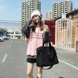 Corduroy Women Crossbody Bag Large Capacity Striped Soft Travel Shoulder Bag