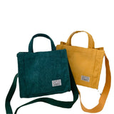 Corduroy Women's Small Square Bag Handbag