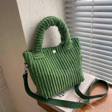 Corduroy Women's Bag Soft Handbags Messenger Purse Crossbody Shoulder Tote Bags