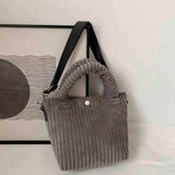 Corduroy Women's Bag Soft Handbags Messenger Purse Crossbody Shoulder Tote Bags