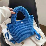 Corduroy Women's Bag Soft Handbags Messenger Purse Crossbody Shoulder Tote Bags