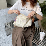 Corduroy Women's Crossbody Shoulder Bag Casual Tote Purse Bag