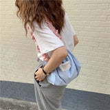 Corduroy Women's Crossbody Shoulder Bag Casual Tote Purse Bag