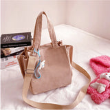 Corduroy Mini Doll Handbag Women Messenger Bag Canvas