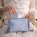 Cosmetic Bag Star Patterns Makeup Bag Storage Case Blue/Pink/Khaki