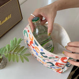 Floral Cosmetic Bag Small Fresh Large-capacity Clutch Female Student Multi-funct