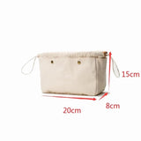 Canvas Insert Bag for Large Tote Base Shaper Organizer